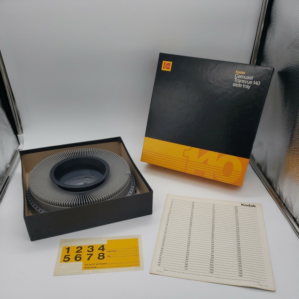 Kodak Carousel Transvue 140 Slide Tray New Great Condition View‎ Photos